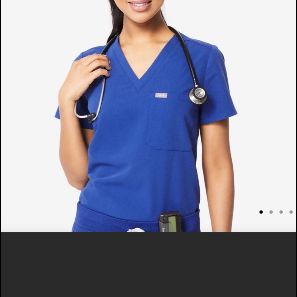 FIGS Scrubs Set, Blue Shirt and Pants XS S
